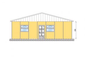 113 m2 Prefabrik Yatakhane Ön