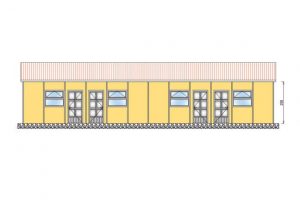 117 m2 Prefabrik Yatakhane Yan