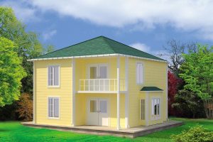 124 m2 Prefabrik Dublex Ev Görünüm