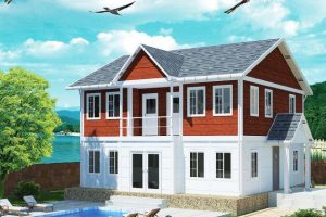 125 m2 Prefabrik Dublex Ev Görünüm