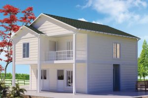 130 m2 Prefabrik Dublex Ev Görünüm