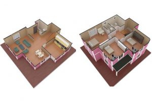 147 m2 Prefabrik Dublex Ev Plan A