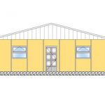 148 m2 Prefabrik Yatakhane Ön