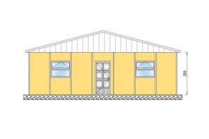 148 m2 Prefabrik Yatakhane Ön