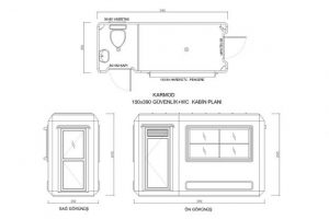 150X390 POLYESTER MOBO KABIN GUVENLIK & WC