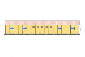193 m2 Prefabrik Yatakhane Yan
