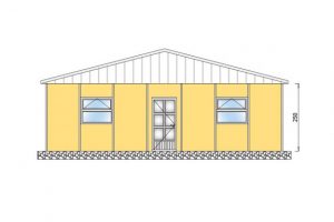 193 m2 Prefabrik Yatakhane Ön