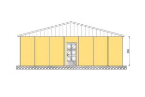 204 m2 Prefabrik Yatakhane Ön