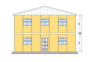 206 m2 Prefabrik Yatakhane Ön