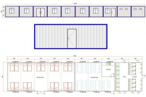 210 m2 Santiye Konteyner Yapıları