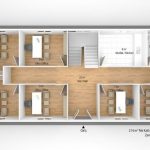 214 m2 Prefabrik Ofis & Yönetim Zemin Kat