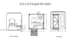 215X215 POLYESTER MOBO KABIN ENGELLİ