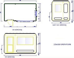 220X390 POLYESTER MOBO KABIN GUVENLIK