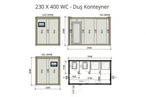 230X400 DUS KONTEYNER