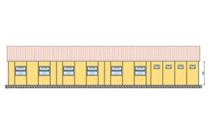 232 m2 Prefabrik Yatakhane Yan