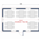 25 m2 Prefabrik Yemekhane plan