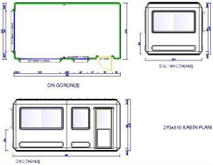 270X510 POLYESTER MOBO KABIN GUVENLIK