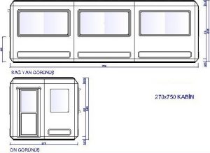270X750 POLYESTER MOBO KABIN GUVENLIK & BUFE