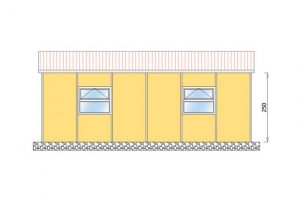 30 m2 Prefabrik Yatakhane Yan