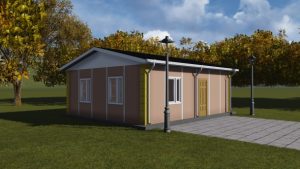 47 m2 Prefabrik Ev Görünüm