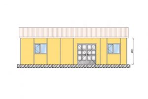 53 m2 Prefabrik Yemekhane Ön