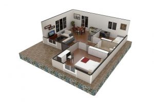 61 m2 Prefabrik Ev Plan A