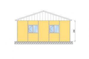 65 m2 Prefabrik-Yemekhane Yan