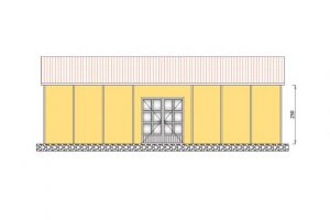 65 m2 Prefabrik-Yemekhane Ön
