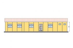 86 m2 Prefabrik Yatakhane Ön