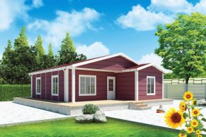88 m2 Prefabrik Ev Görünüm