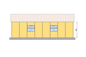 91 m2 Prefabrik Yatakhane Yan