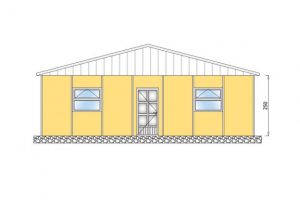 86 m2 Prefabrik Yatakhane Yan