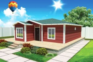 96 m2 Prefabrik Ev Görünüm