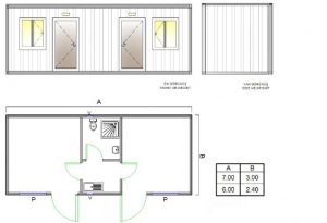 BGK 502 KLASIK KONTEYNER 2 ODA & WC & DUS